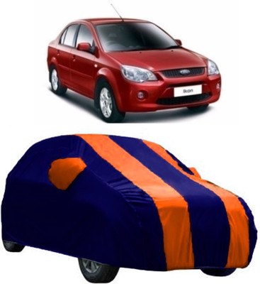 AutoKick Car Cover For Ford Ikon (With Mirror Pockets)(Orange)