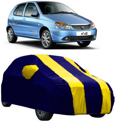 AutoRock Car Cover For Tata Indica eV2 (With Mirror Pockets)(Yellow)