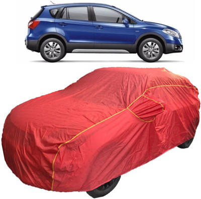 MoTRoX Car Cover For Maruti Suzuki S-Cross (With Mirror Pockets)(Red)