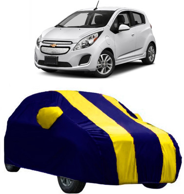 AutoCover Car Cover For Chevrolet Spark (With Mirror Pockets)(Multicolor)