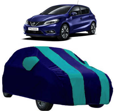 AutoKick Car Cover For Nissan Pulsar (With Mirror Pockets)(Blue)