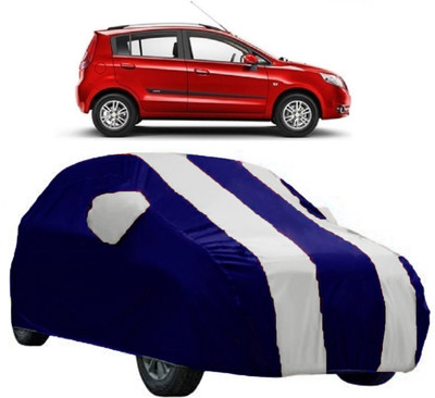 AutoRock Car Cover For Chevrolet Sail Hatchback (With Mirror Pockets)(White)