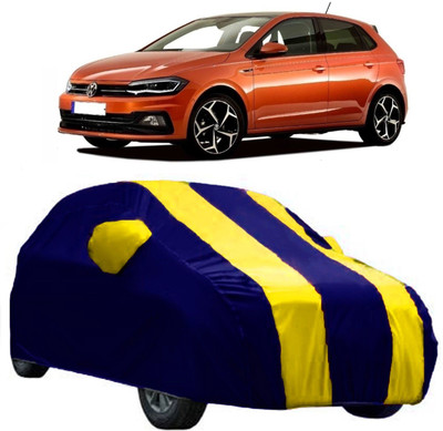 AutoKick Car Cover For Volkswagen Polo Cross (With Mirror Pockets)(Yellow)