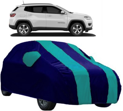 AutoRock Car Cover For Jeep Compass (With Mirror Pockets)(Blue)