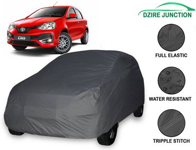 Dzirejunction Car Cover For Toyota Etios Liva (With Mirror Pockets)(Grey, For 2015 Models)