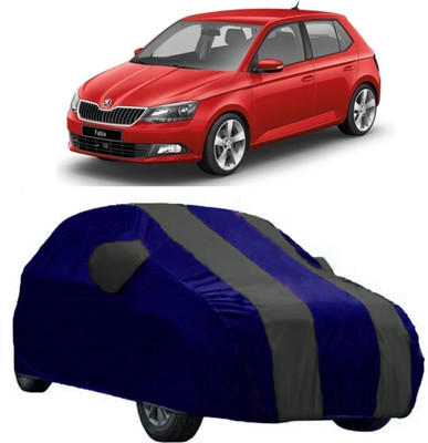 AutoKick Car Cover For Skoda Fabia (With Mirror Pockets)(Grey)