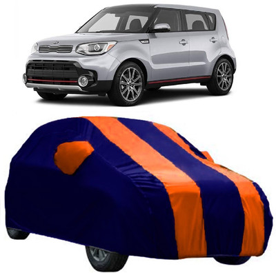 AutoKick Car Cover For Kia Soul (With Mirror Pockets)(Orange)
