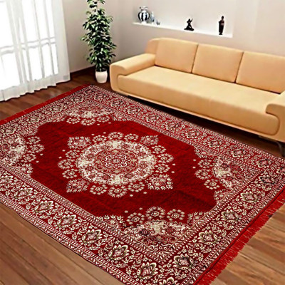 TruewalleT Multicolor Chenille Carpet(5 cm,  X 7 cm, Rectangle)