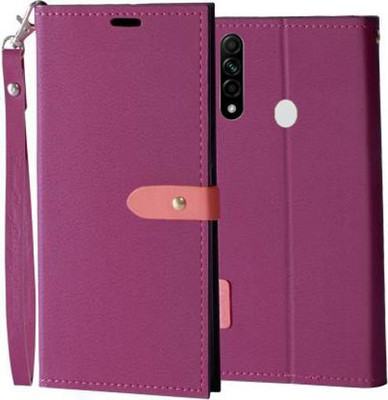 Krofty Flip Cover for OPPO A31(Pink, Grip Case, Pack of: 1)