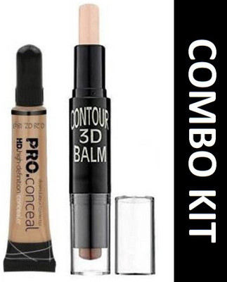 GRAYLIN BEST HIGHLIGHTER AND CONTOUR WITH HD PRO CONCEALER TUBE(2 Items in the set)