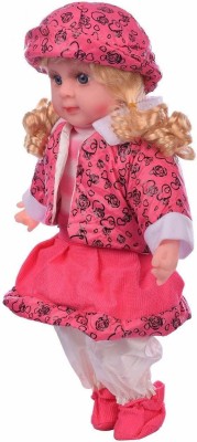 Bing Cherry Soft Girl Singing Songs Princess Good Looking Musical Baby Doll Toy for Girls(Pink)