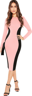 ILLI LONDON Women Bodycon Pink Dress