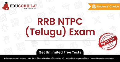 EduGorilla RRB NTPC (Telugu) Exam(Online Test Series)
