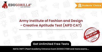 EduGorilla Army Institute of Fashion and Design - Creative Aptitude Test (AIFD CAT)(Online Mock Test)
