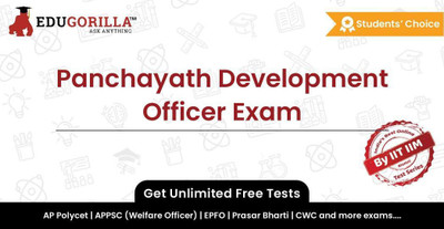 EduGorilla Panchayath Development Officer Exam(Online Test Series)