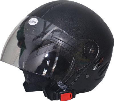 GLOWRY TRK-TRK-01 Motorbike Helmet(Black)