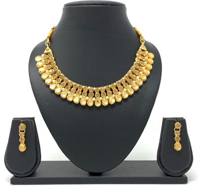 SUPERSHOP Alloy Gold-plated Gold Jewellery Set(Pack of 1)