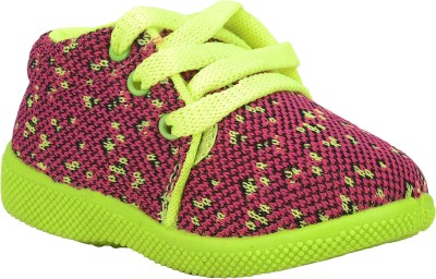 NEOBABY Boys & Girls Lace Sneakers(Light Green)