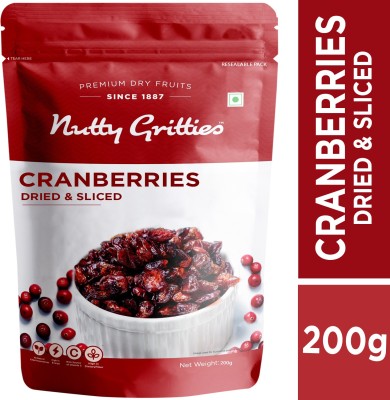 Nutty Gritties U.S. Cranberries - Pack of 2(200 GMS each) Cranberries(400 g)