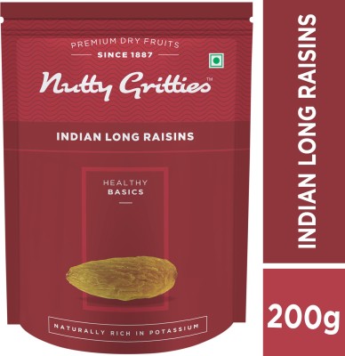 Nutty Gritties Indian Long Green Raisins  (200 g)