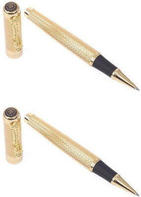 SMART WORLD Dragon Luxury series Roller Ball Pen(Pack of 2, Ink Color - Blue)