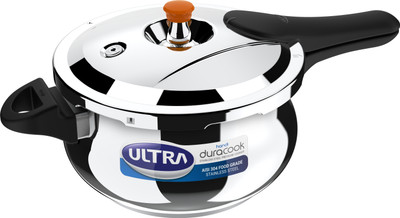 ULTRA DURACOOK HANDI 5.5 L Outer Lid Induction Bottom Pressure Cooker(Stainless Steel)
