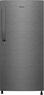 Haier 195 L Direct Cool Single Door 4 Star (2020) Refrigerator(DAZZEL STEEL, HED-20CFDS)