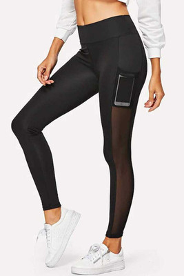 Burdy Solid Women Black Tights