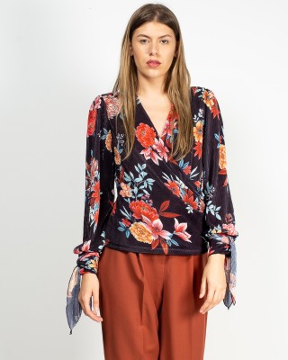 miniPRICE Formal Full Sleeve Floral Print Women Multicolor Top