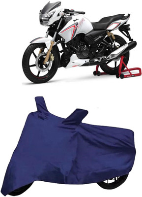 WMIZEXA Waterproof Two Wheeler Cover for TVS(Apache RTR 160 4V, Blue)