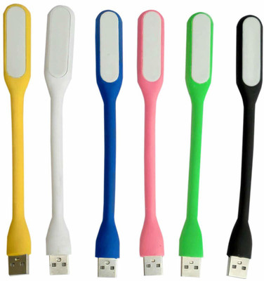 Ravbelli USB Lite Set of 5 Mini USB LED Light Lamp, USB Light for Laptop Computer Keyboard, Flexible Gooseneck Reading Light, USB Powered LED Light, Portable USB Laptop Light (Colours May Vary) USB Hub, Led Light USB Lite Laptop Accessory, USB Flash Drive, USB Hub, Led Light(Multicolor)