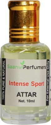 Saanvi perfumers Intense Sport Attar Perfume -10 ML Roll-Ons For Unisex, Free From Alcohol & Pure Natural Real Fragrance Floral Attar(Floral)