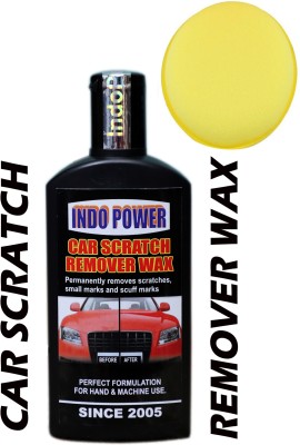 INDOPOWER TOP NEW756-CAR SCRATCH REMOVER WAX 100ml.+ One Foam Applicator Pad. TOP759 Vehicle Interior Cleaner(100 ml)