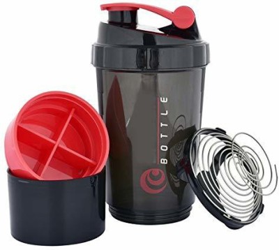 riyafitness Sport Shaker Bottle/Protein Shaker/Sipper Bottle/Gym and Water Bottle, 500ml 500 ml Shaker(Pack of 1, Multicolor, Plastic)
