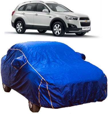 MoTRoX Car Cover For Chevrolet Captiva (With Mirror Pockets)(Blue)