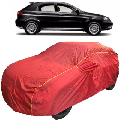 MoTRoX Car Cover For Chevrolet Optra SRV (With Mirror Pockets)(Red)