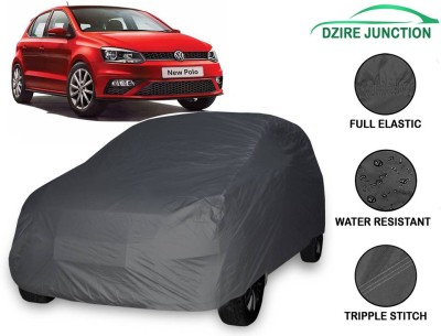 Dzirejunction Car Cover For Volkswagen Polo (With Mirror Pockets)(Black, For 2005 Models)