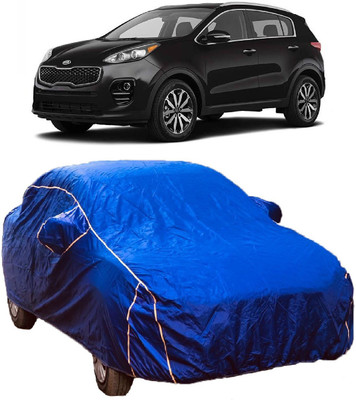 MoTRoX Car Cover For Kia Sportage (With Mirror Pockets)(Blue)