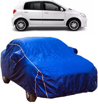 MoTRoX Car Cover For Hyundai Getz (With Mirror Pockets)(Blue)