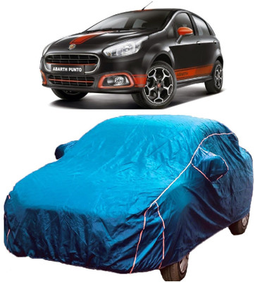MoTRoX Car Cover For Fiat Abarth Punto (With Mirror Pockets)(Blue)