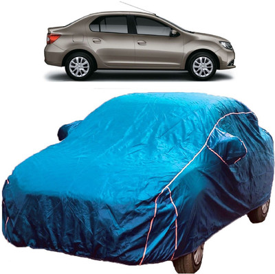 MoTRoX Car Cover For Renault Logan (With Mirror Pockets)(Blue)