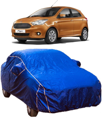 MoTRoX Car Cover For Ford Figo (With Mirror Pockets)(Blue)