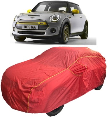 MoTRoX Car Cover For Mini Cooper Cooper SE (With Mirror Pockets)(Red)