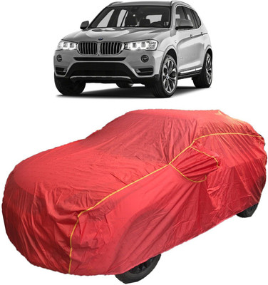 MoTRoX Car Cover For BMW X3 (With Mirror Pockets)(Red)