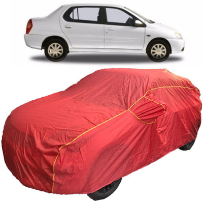 MoTRoX Car Cover For Tata Indigo (With Mirror Pockets)(Red)