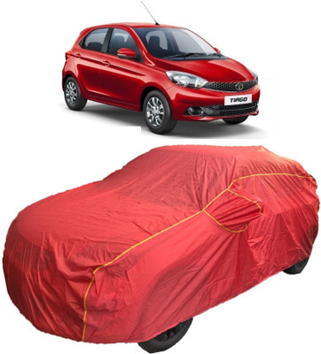 MoTRoX Car Cover For Tata Tiago (With Mirror Pockets)(Red)