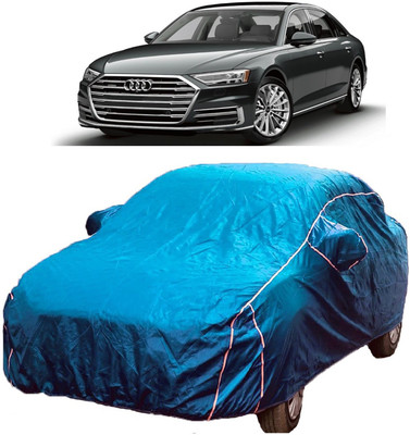 MoTRoX Car Cover For Audi A8 (With Mirror Pockets)(Blue)
