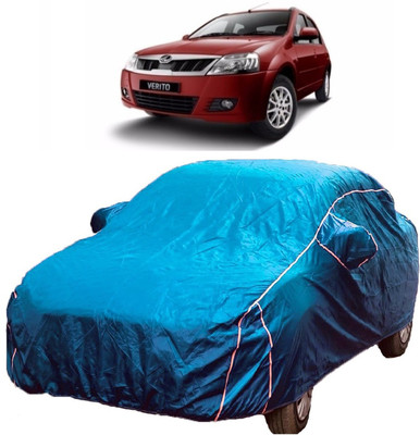 MoTRoX Car Cover For Mahindra Verito (With Mirror Pockets)(Blue)