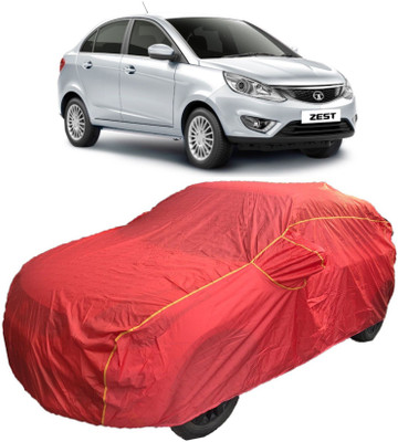 MoTRoX Car Cover For Tata Zest (With Mirror Pockets)(Red)
