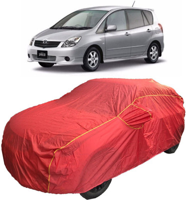 MoTRoX Car Cover For Toyota Spacio (With Mirror Pockets)(Red)